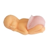 Figurka cukrowa ozdoby na tort bobas dziewczynka dekoracje na roczek chrzest baby shower